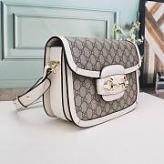 Gucci 1955 Horsebit Bag style 602204# white - 5