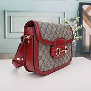 Gucci 1955 Horsebit Bag style 602204# red - 5
