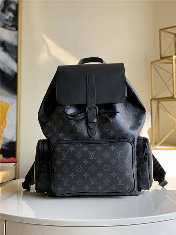LV BACKPACK TRIO Monogram Eclipse coated canvas M45538 