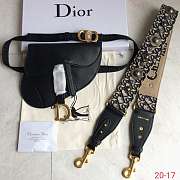  Dior Black Saddle Waist Bag(With Strap) - 1