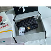Chanel flap bag 20cm in black with gold hardware - 5