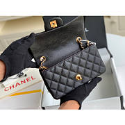 Chanel flap bag 20cm in black with gold hardware - 3