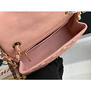 Chanel flap bag 20cm in pink with gold hardware - 3