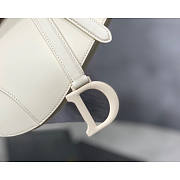 Dior Saddle All white M9001 Ultramatte Calfskin size 25.5 x 20 x 6.5 cm  - 5