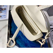 Dior Saddle All white M9001 Ultramatte Calfskin size 25.5 x 20 x 6.5 cm  - 4