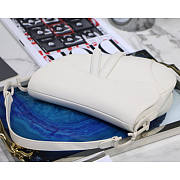 Dior Saddle All white M9001 Ultramatte Calfskin size 25.5 x 20 x 6.5 cm  - 2