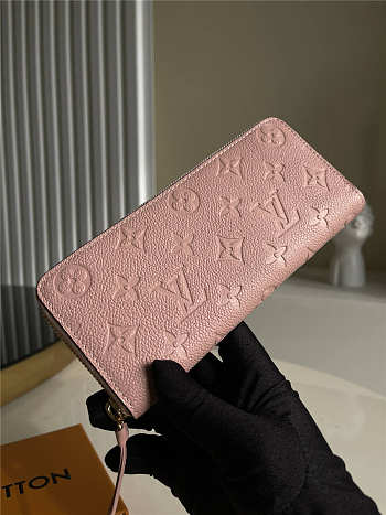 LV CLÉMENCE WALLET Monogram Empreinte leather Pink 