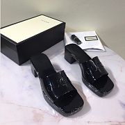 Gucci shoes slippers black  - 1