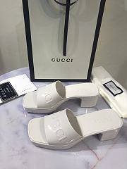 Gucci shoes slippers white - 4