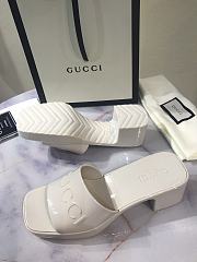 Gucci shoes slippers white - 6