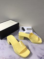 Gucci shoes slippers yellow - 2