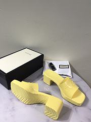 Gucci shoes slippers yellow - 5