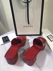 Gucci shoes slippers red - 6