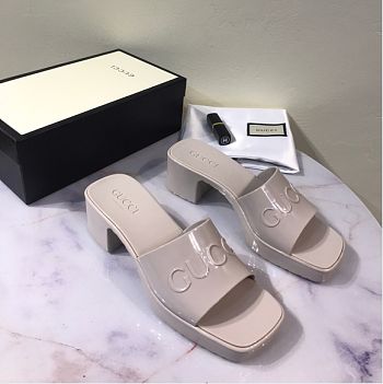 Gucci shoes slippers gray