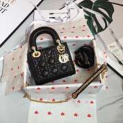 Dior Micro Lady Dior in Black with Gold Hardware - 5