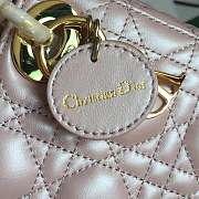 Dior Micro Lady Dior in Pearly pink with Gold Hardware - 4