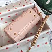 Dior Micro Lady Dior in pink with Gold Hardware - 4