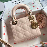 Dior Micro Lady Dior in pink with Gold Hardware Patent leather - 1