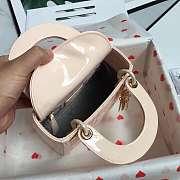Dior Micro Lady Dior in pink with Gold Hardware Patent leather - 6