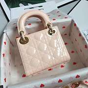 Dior Micro Lady Dior in pink with Gold Hardware Patent leather - 3