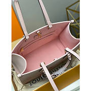 LV ONTHEGO MM PINK SIZE 35 x 27 x 14 CM - 4