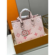 LV ONTHEGO MM PINK SIZE 35 x 27 x 14 CM - 2