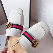 Gucci shoes white slippers  - 4