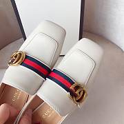 Gucci shoes white slippers with pearls - 5