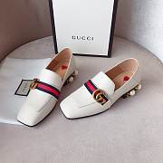 Gucci shoes white slippers with pearls - 3