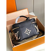 LV VANITY Monogram Empreinte leather Black / Beige PM M45780  - 4