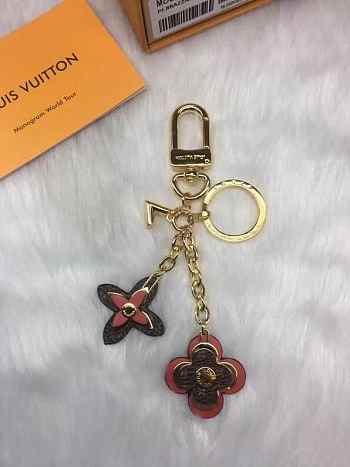 LV BLOOMING FLOWERS BAG CHARM AND KEY HOLDER M63084