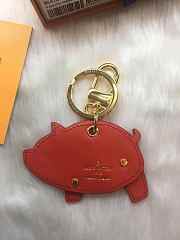 LV Pig Bag Charm and Key Holder Monogram Brown/Red M64181 - 6
