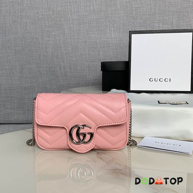 GG marmont supe mini style 476433 pink  - 1