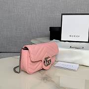 GG marmont supe mini style 476433 pink  - 5