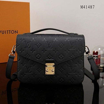 Louis Vuitton Pochette Metis Monogram Empreinte leather Black M41487
