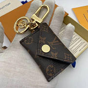 LOUIS VUITTON KIRIGAMI POUCH BAG CHARM AND KEY HOLDER BROWN - 5