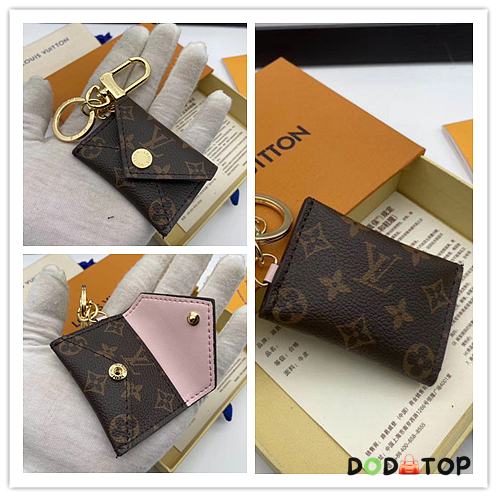 LOUIS VUITTON KIRIGAMI POUCH BAG CHARM AND KEY HOLDER PINK - 1