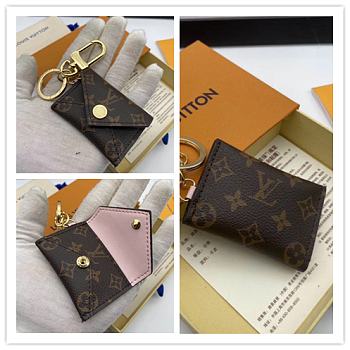 LOUIS VUITTON KIRIGAMI POUCH BAG CHARM AND KEY HOLDER PINK