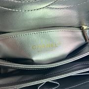 CHANEL FLAP BAG WITH TOP HANDLE A92236# Metallic Lambskin & Gold Metal  - 2