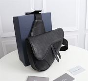 Dior Christian Dior Oblique Galaxy Leather saddle bag - 3