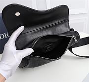 Dior Christian Dior Oblique Galaxy Leather saddle bag - 4