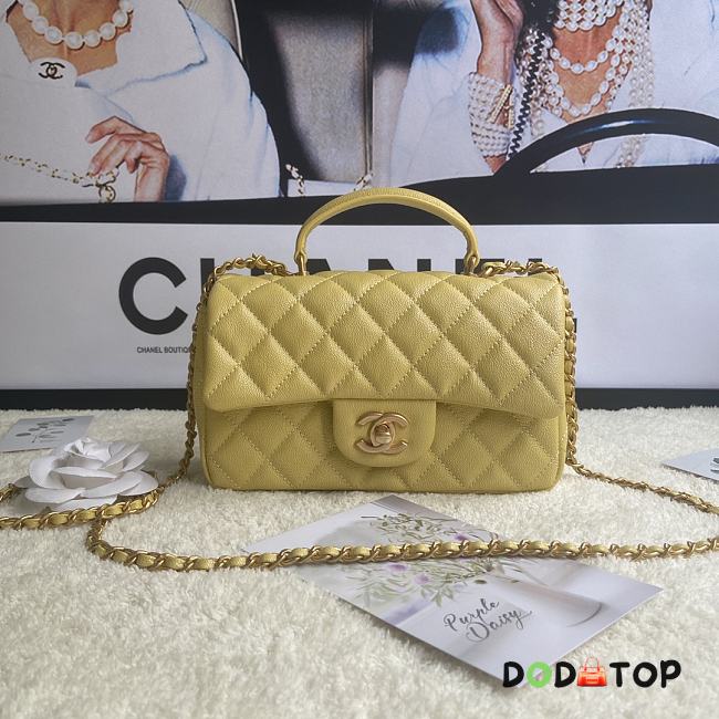Chanel Flap Caviar With Handle AS2431# yellow - 1