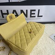 Chanel Flap Caviar With Handle AS2431# yellow - 6