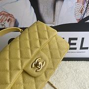 Chanel Flap Caviar With Handle AS2431# yellow - 5