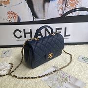 Chanel Flap Caviar With Handle AS2431# Dark Blue - 3