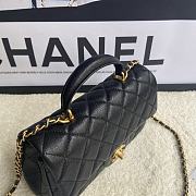 Chanel Flap Caviar With Handle AS2431# Black  - 6
