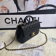 Chanel Flap Caviar With Handle AS2431# Black  - 5
