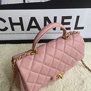 Chanel Flap Caviar With Handle AS2431# Pink - 2