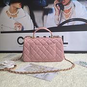 Chanel Flap Caviar With Handle AS2431# Pink - 3