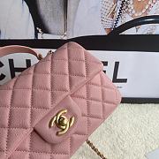 Chanel Flap Caviar With Handle AS2431# Pink - 4
